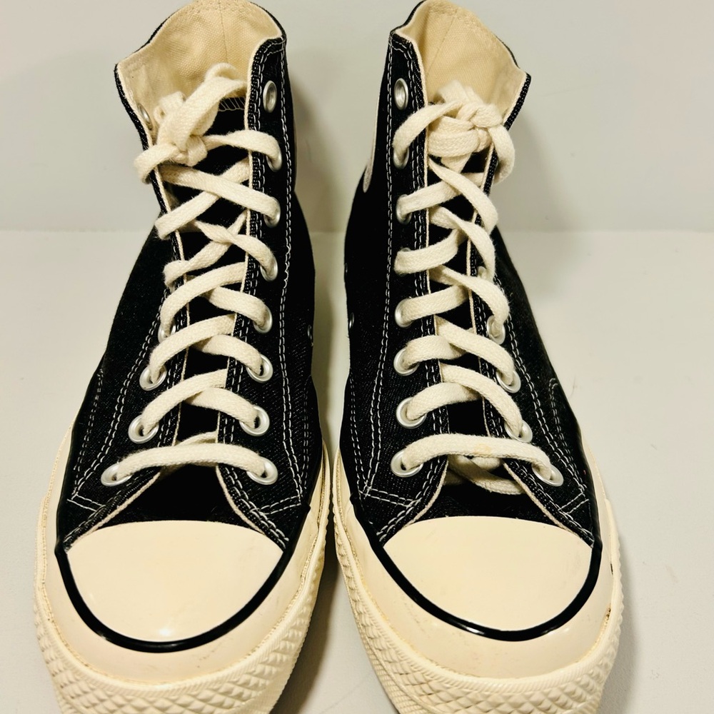 Converse Chuck 70 Black Denim High Tops – Men’s 7/Women’s 9 - Picture 3 of 10